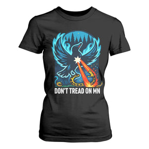 Don’t Tread on MN Minnesota T Shirt For Women Rebel Loon Ice Out Resistance TS02 Black Print Your Wear