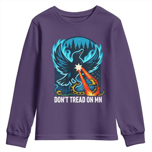 Don’t Tread on MN Minnesota Youth Sweatshirt Rebel Loon Ice Out Resistance TS02 Purple Print Your Wear