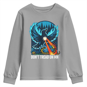 Don’t Tread on MN Minnesota Youth Sweatshirt Rebel Loon Ice Out Resistance TS02 Sport Gray Print Your Wear