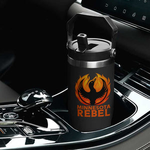 Minnesota Rebel Loon Flip Straw Tumbler Rising From Fire Political Resistance TS02 Print Your Wear