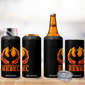 Minnesota Rebel Loon 4 in 1 Can Cooler Tumbler Rising From Fire Political Resistance TS02 Print Your Wear