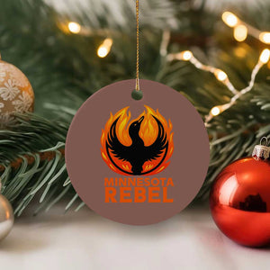 Minnesota Rebel Loon Ceramic Ornament Rising From Fire Political Resistance TS02 1pc Mocha Print Your Wear