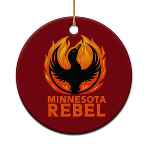 Minnesota Rebel Loon Ceramic Ornament Rising From Fire Political Resistance TS02 1pc Red Print Your Wear