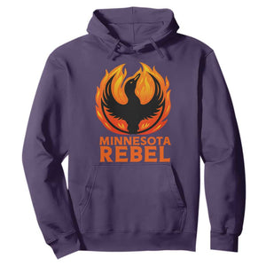 Minnesota Rebel Loon Hoodie Rising From Fire Political Resistance TS02 Purple Print Your Wear