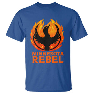 Minnesota Rebel Loon T Shirt Rising From Fire Political Resistance TS02 Royal Blue Print Your Wear
