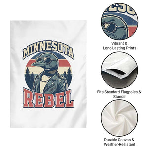 Minnesota Rebel Grumpy Loon Garden Flag Retro Vintage Politcal Resistance TS02 Print Your Wear