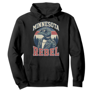 Minnesota Rebel Grumpy Loon Hoodie Retro Vintage Politcal Resistance TS02 Black Print Your Wear