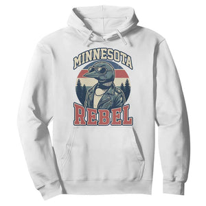 Minnesota Rebel Grumpy Loon Hoodie Retro Vintage Politcal Resistance TS02 White Print Your Wear