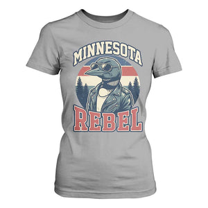 Minnesota Rebel Grumpy Loon T Shirt For Women Retro Vintage Politcal Resistance TS02 Sport Gray Print Your Wear