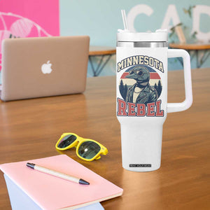 Minnesota Rebel Grumpy Loon Tumbler With Handle Retro Vintage Politcal Resistance TS02 Print Your Wear