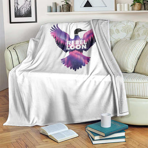 Rebel Loon Aurora Northern Lights Throw Blanket Minnesota Night Sky Politcal Resistance TS02 Print Your Wear