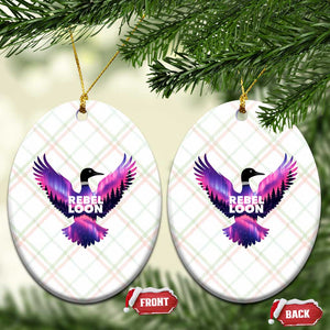 Rebel Loon Aurora Northern Lights Ceramic Ornament Minnesota Night Sky Politcal Resistance TS02 Print Your Wear