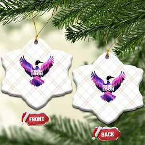 Rebel Loon Aurora Northern Lights Ceramic Ornament Minnesota Night Sky Politcal Resistance TS02 Print Your Wear