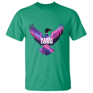 Rebel Loon Aurora Northern Lights T Shirt Minnesota Night Sky Politcal Resistance TS02 Irish Green Print Your Wear