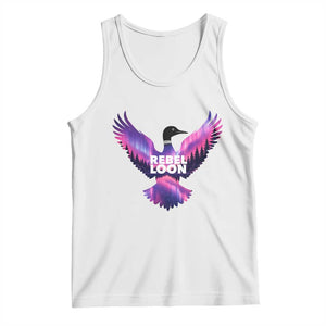 Rebel Loon Aurora Northern Lights Tank Top Minnesota Night Sky Politcal Resistance TS02 White Print Your Wear