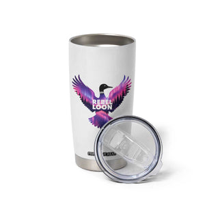 Rebel Loon Aurora Northern Lights Tumbler Cup Minnesota Night Sky Politcal Resistance TS02 Print Your Wear
