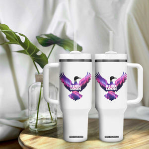 Rebel Loon Aurora Northern Lights Tumbler With Handle Minnesota Night Sky Politcal Resistance TS02 Print Your Wear