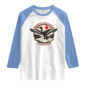 Minnesota Rebel Alliance Loon Raglan Shirt Abolish Ice Protest TS02 White Carolina Blue Print Your Wear