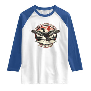 Minnesota Rebel Alliance Loon Raglan Shirt Abolish Ice Protest TS02 White Royal Print Your Wear