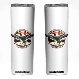Minnesota Rebel Alliance Loon Skinny Tumbler Abolish Ice Protest TS02 White Print Your Wear