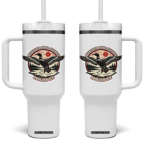 Minnesota Rebel Alliance Loon Tumbler With Handle Abolish Ice Protest TS02 One Size: 40 oz White Print Your Wear