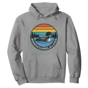 Minnesota Rebel Alliance Vintage Retro Sunset Loon Hoodie TS02 Sport Gray Print Your Wear