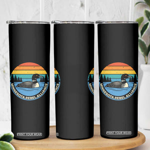 Minnesota Rebel Alliance Vintage Retro Sunset Loon Skinny Tumbler TS02 Print Your Wear