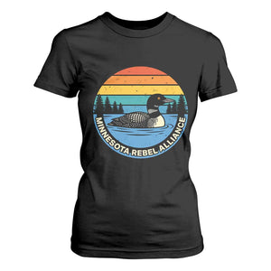 Minnesota Rebel Alliance Vintage Retro Sunset Loon T Shirt For Women TS02 Black Print Your Wear