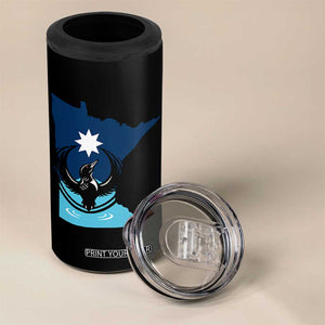 Minnesota Loon Rising 4 in 1 Can Cooler Tumbler Star Emblem MN State Flag Pride TS02 Print Your Wear