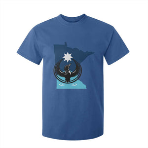 Minnesota Loon Rising T Shirt For Kid Star Emblem MN State Flag Pride TS02 Royal Blue Print Your Wear