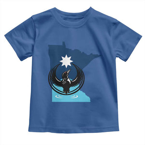 Minnesota Loon Rising Toddler T Shirt Star Emblem MN State Flag Pride TS02 Royal Blue Print Your Wear