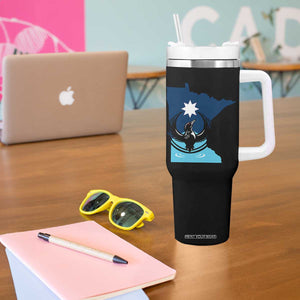 Minnesota Loon Rising Tumbler With Handle Star Emblem MN State Flag Pride TS02 Print Your Wear