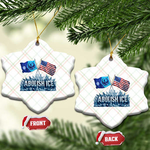 Abolish Ice Minnesota American Flag Ceramic Ornament MN Rebel Loon Resistance Protest TS02 Print Your Wear