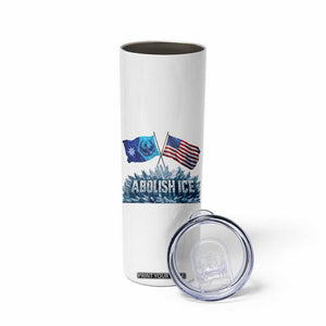 Abolish Ice Minnesota American Flag Skinny Tumbler MN Rebel Loon Resistance Protest TS02 Print Your Wear
