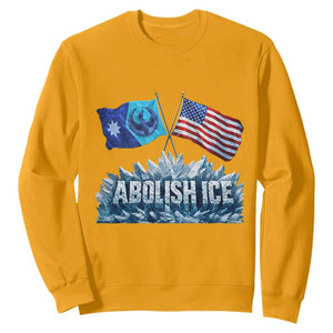 Abolish Ice Minnesota American Flag Sweatshirt MN Rebel Loon Resistance Protest TS02 Gold Print Your Wear
