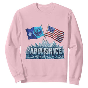 Abolish Ice Minnesota American Flag Sweatshirt MN Rebel Loon Resistance Protest TS02 Light Pink Print Your Wear
