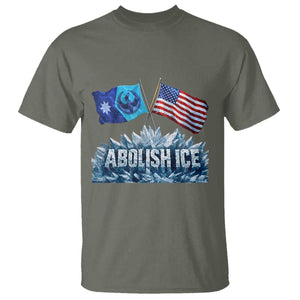 Abolish Ice Minnesota American Flag T Shirt MN Rebel Loon Resistance Protest TS02 Military Green Print Your Wear