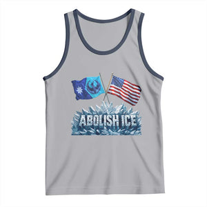 Abolish Ice Minnesota American Flag Tank Top MN Rebel Loon Resistance Protest TS02 Athletic Heather Navy Print Your Wear