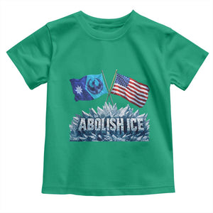Abolish Ice Minnesota American Flag Toddler T Shirt MN Rebel Loon Resistance Protest TS02 Irish Green Print Your Wear