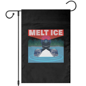 Melt Ice Red Eye Laser Loon Garden Flag Political Resistance Minnesota Protest TS02 Black Print Your Wear