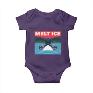 Melt Ice Red Eye Laser Loon Baby Onesie Political Resistance Minnesota Protest TS02 Purple Print Your Wear