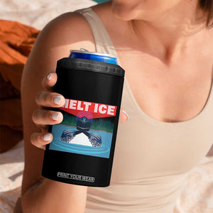 Melt Ice Red Eye Laser Loon 4 in 1 Can Cooler Tumbler Political Resistance Minnesota Protest TS02 Print Your Wear