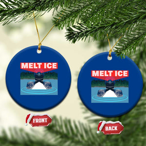 Melt Ice Red Eye Laser Loon Ceramic Ornament Political Resistance Minnesota Protest TS02 1pc Blue Print Your Wear