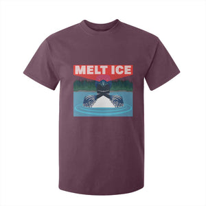 Melt Ice Red Eye Laser Loon T Shirt For Kid Political Resistance Minnesota Protest TS02 Maroon Print Your Wear