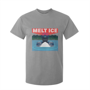 Melt Ice Red Eye Laser Loon T Shirt For Kid Political Resistance Minnesota Protest TS02 Sport Gray Print Your Wear