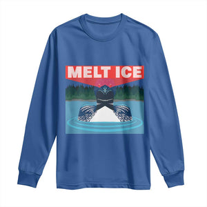 Melt Ice Red Eye Laser Loon Long Sleeve Shirt Political Resistance Minnesota Protest TS02 Royal Blue Print Your Wear