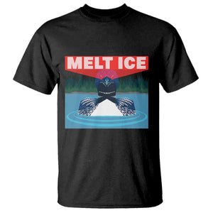 Melt Ice Red Eye Laser Loon T Shirt Political Resistance Minnesota Protest TS02 Black Print Your Wear
