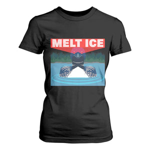 Melt Ice Red Eye Laser Loon T Shirt For Women Political Resistance Minnesota Protest TS02 Black Print Your Wear