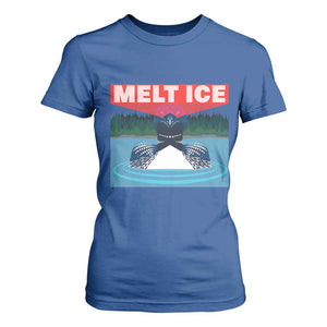 Melt Ice Red Eye Laser Loon T Shirt For Women Political Resistance Minnesota Protest TS02 Royal Blue Print Your Wear