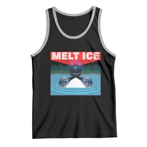 Melt Ice Red Eye Laser Loon Tank Top Political Resistance Minnesota Protest TS02 Black Athletic Heather Print Your Wear